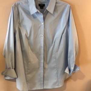 LIZ CLAIRBONE LIGHT BLUE SHIRT SZ 2X nwot